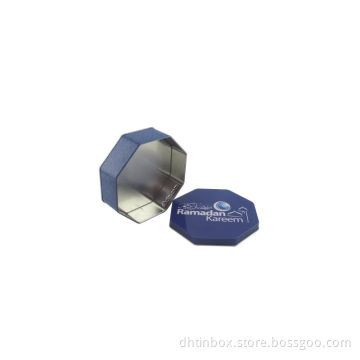 octagon tin, octagonal box, octagonal case